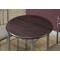 Monarch Specialties Dining Set - 3Pcs Set / Espresso / Silver Metal I 3075 - alternate 4